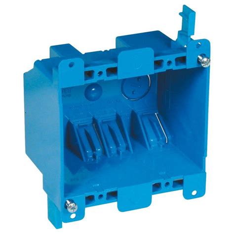 shallow double gang electrical box|2 gang outlet box.